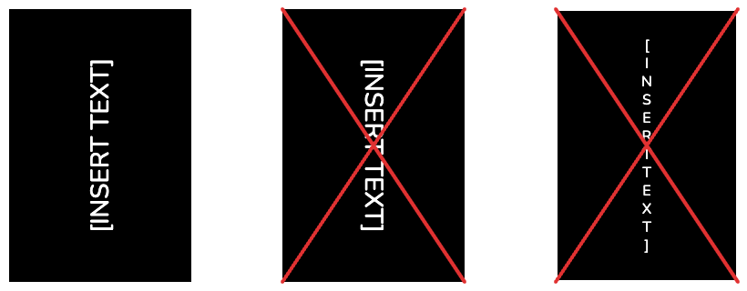 Vertical text example